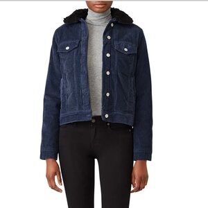 The Cords and Co “Ellen” navy blue and black cotton jacket WARM XS